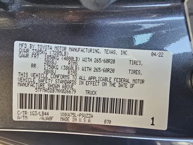 Thumbnail: 2022 Toyota Tundra - 9