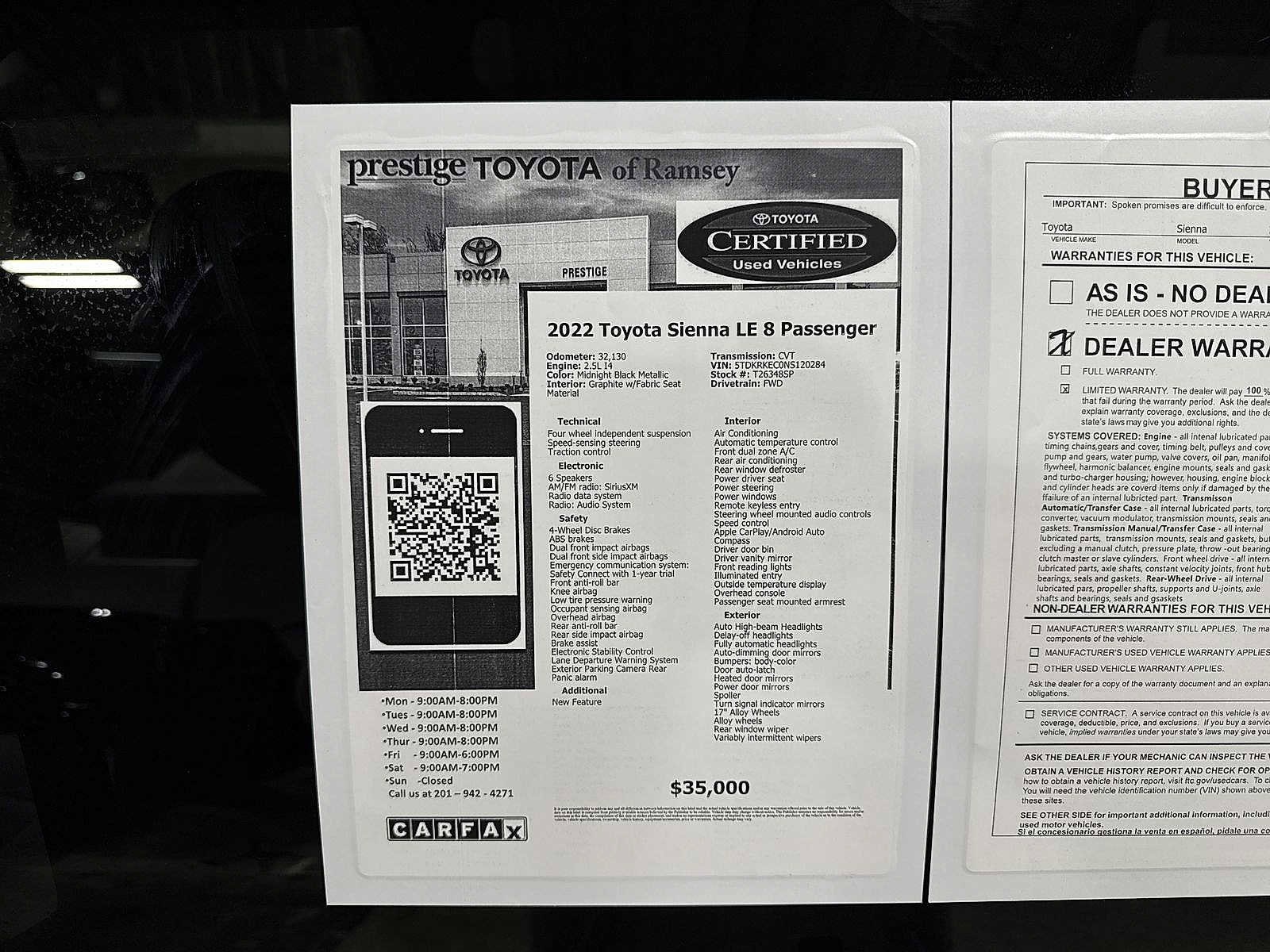 Thumbnail: 2022 Toyota Sienna - 13