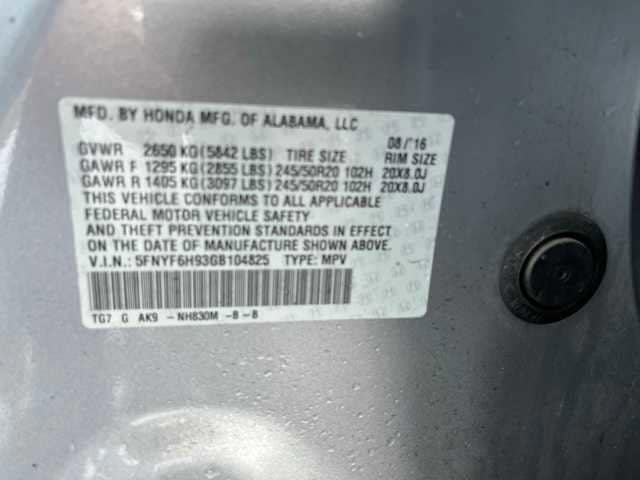 Thumbnail: 2016 Honda Pilot - 9