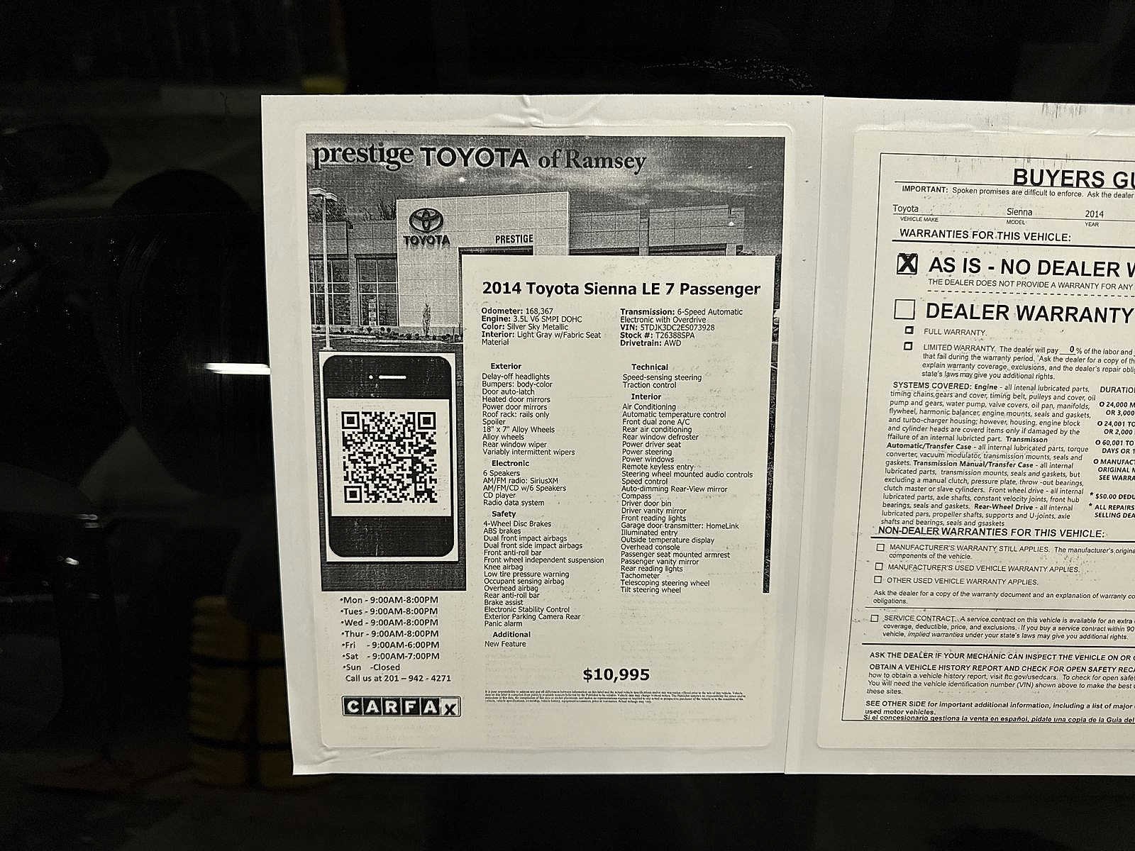 Thumbnail: 2014 Toyota Sienna - 12