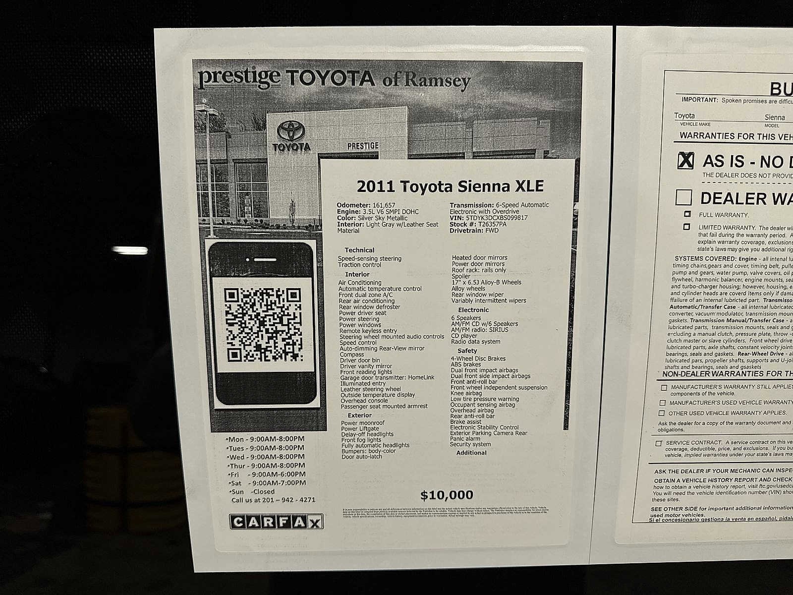 Thumbnail: 2011 Toyota Sienna - 12