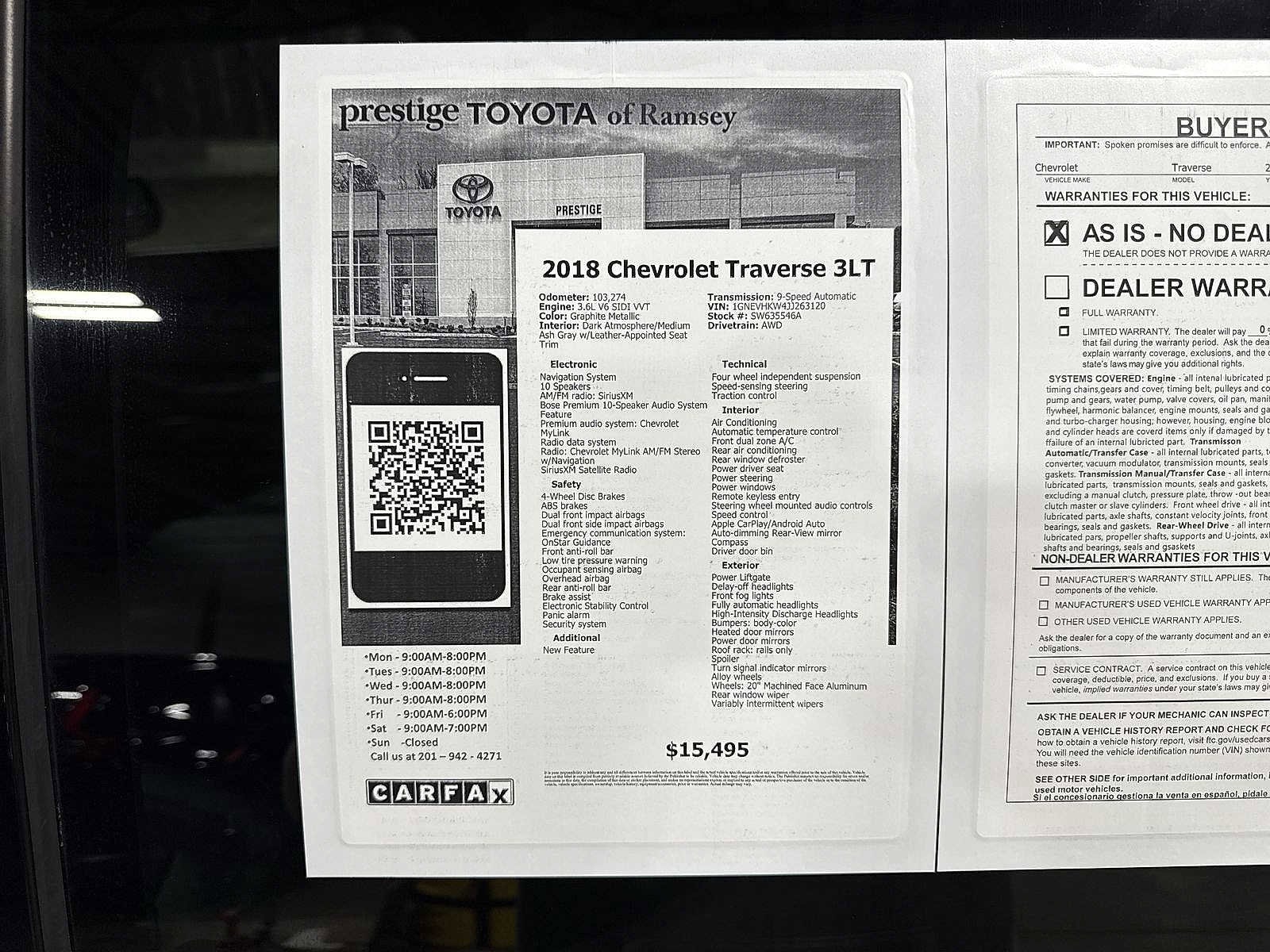 Thumbnail: 2018 Chevrolet Traverse - 13