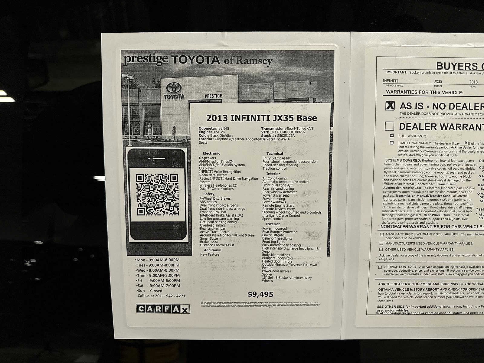 Thumbnail: 2013 INFINITI JX35 - 13