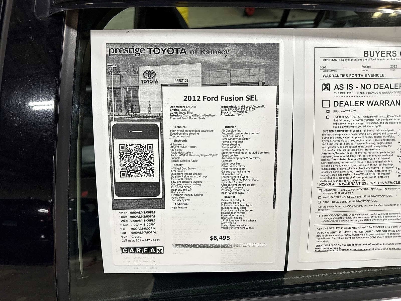 Thumbnail: 2012 Ford Fusion - 12