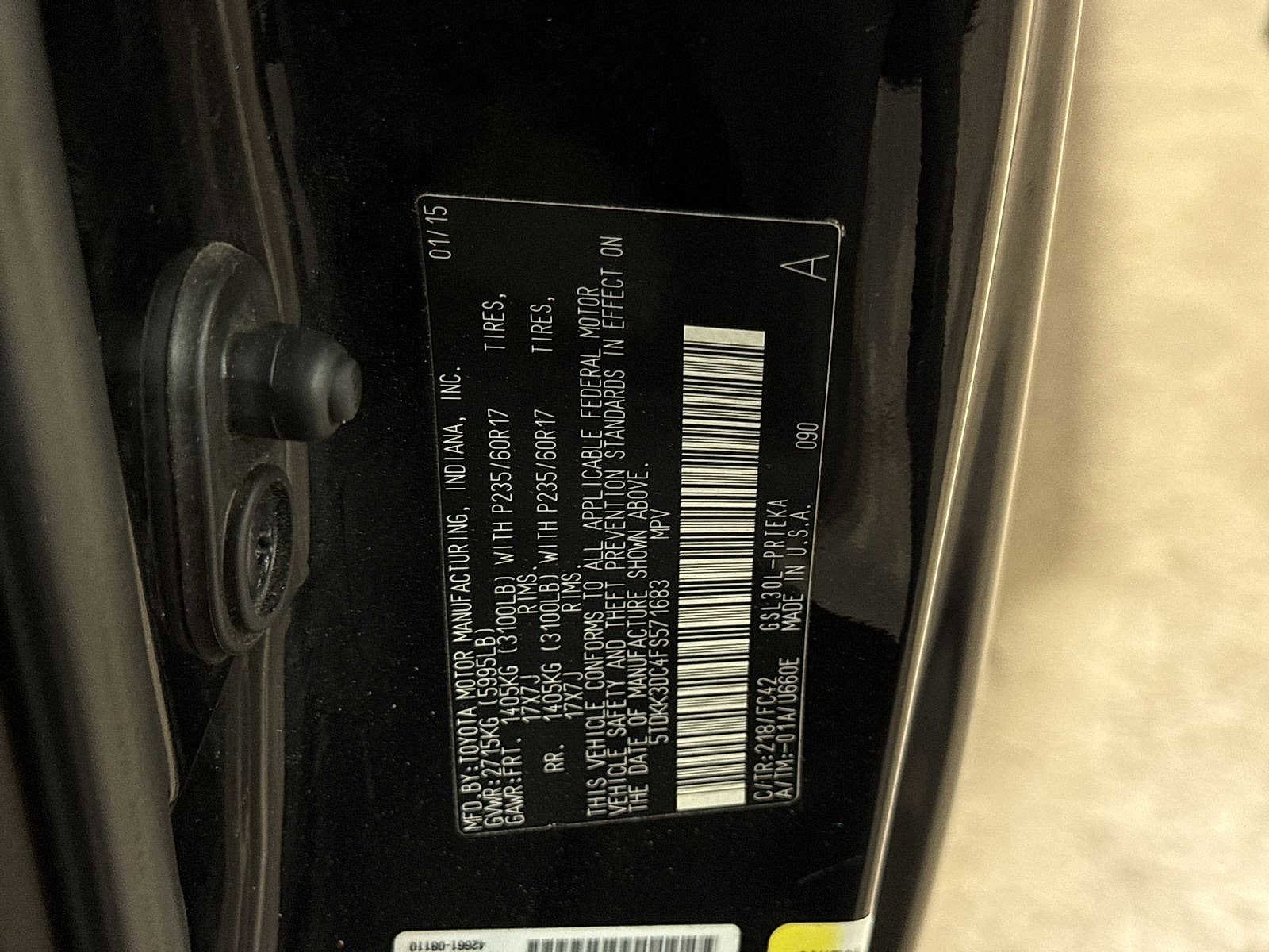 Thumbnail: 2015 Toyota Sienna - 13