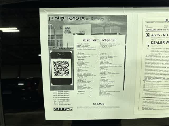 2020 Ford Escape SEL 13