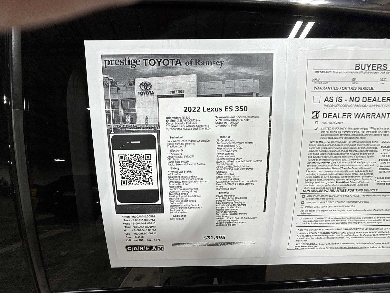 Thumbnail: 2022 Lexus ES - 13