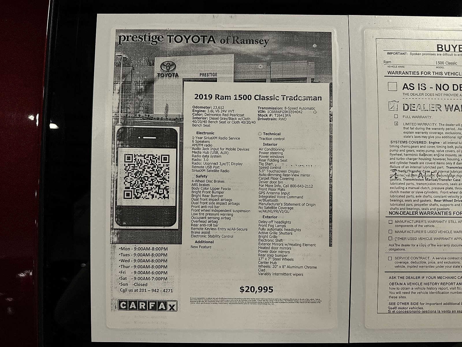 Thumbnail: 2019 RAM 1500 Classic - 13