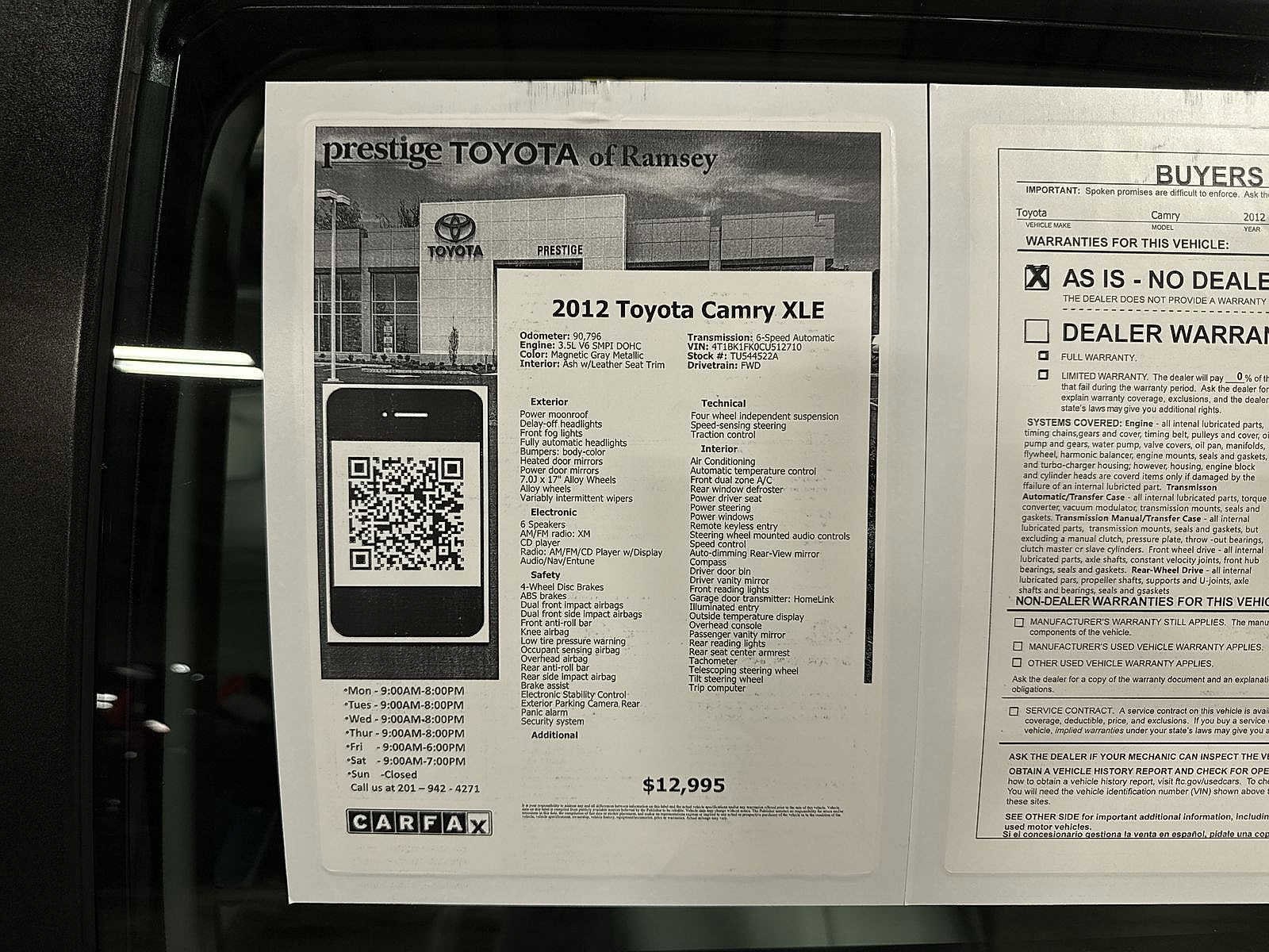 Thumbnail: 2012 Toyota Camry - 12