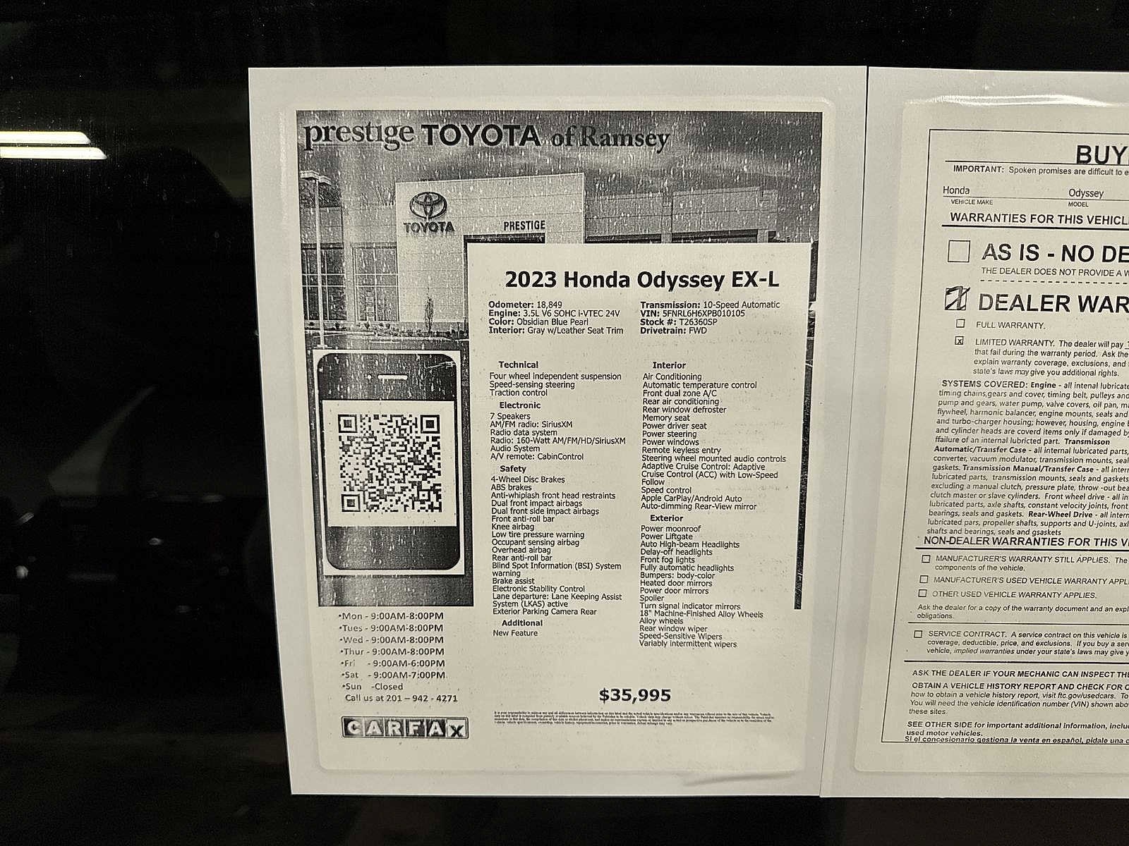 Thumbnail: 2023 Honda Odyssey - 13