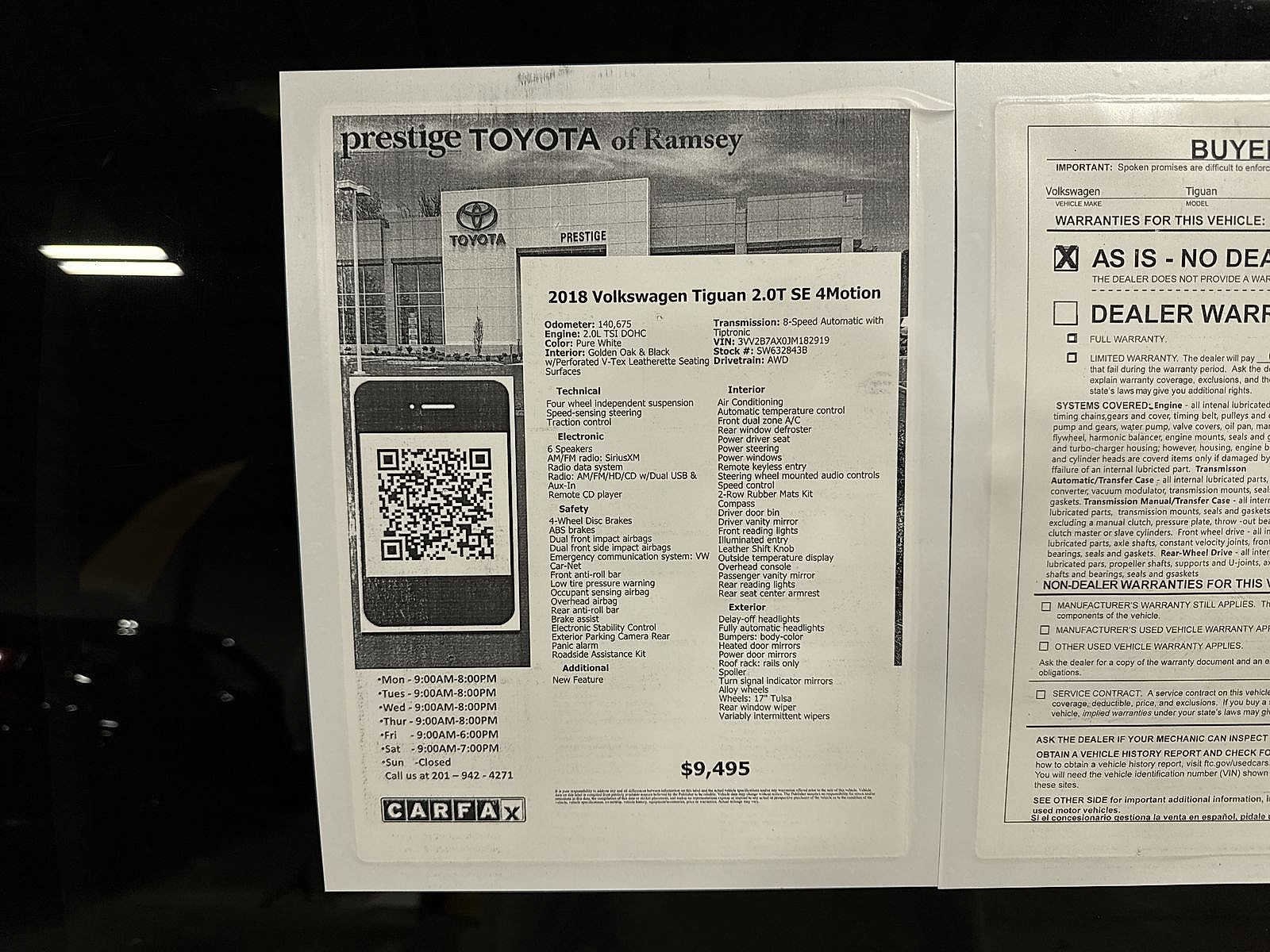 Thumbnail: 2018 Volkswagen Tiguan - 13