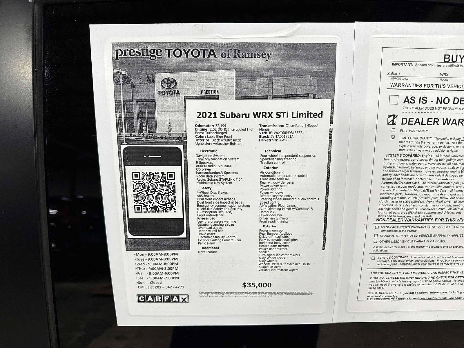 Thumbnail: 2021 Subaru WRX - 13