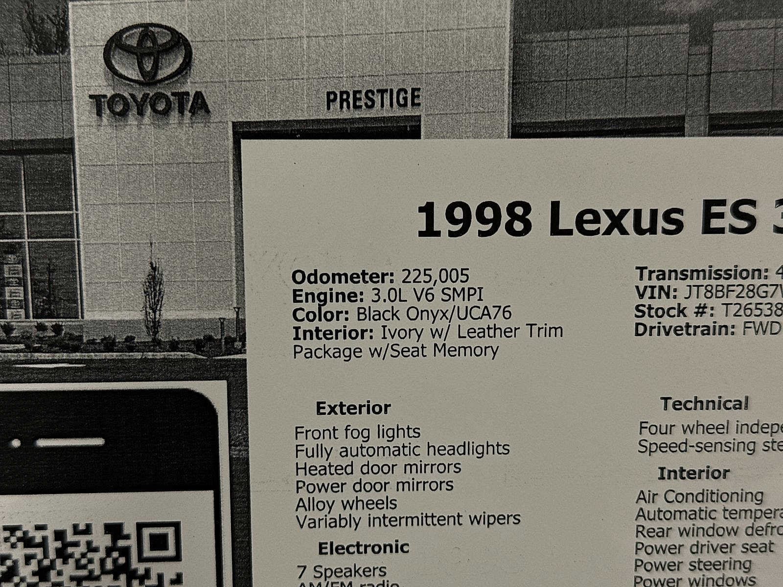 Thumbnail: 1998 Lexus ES - 19