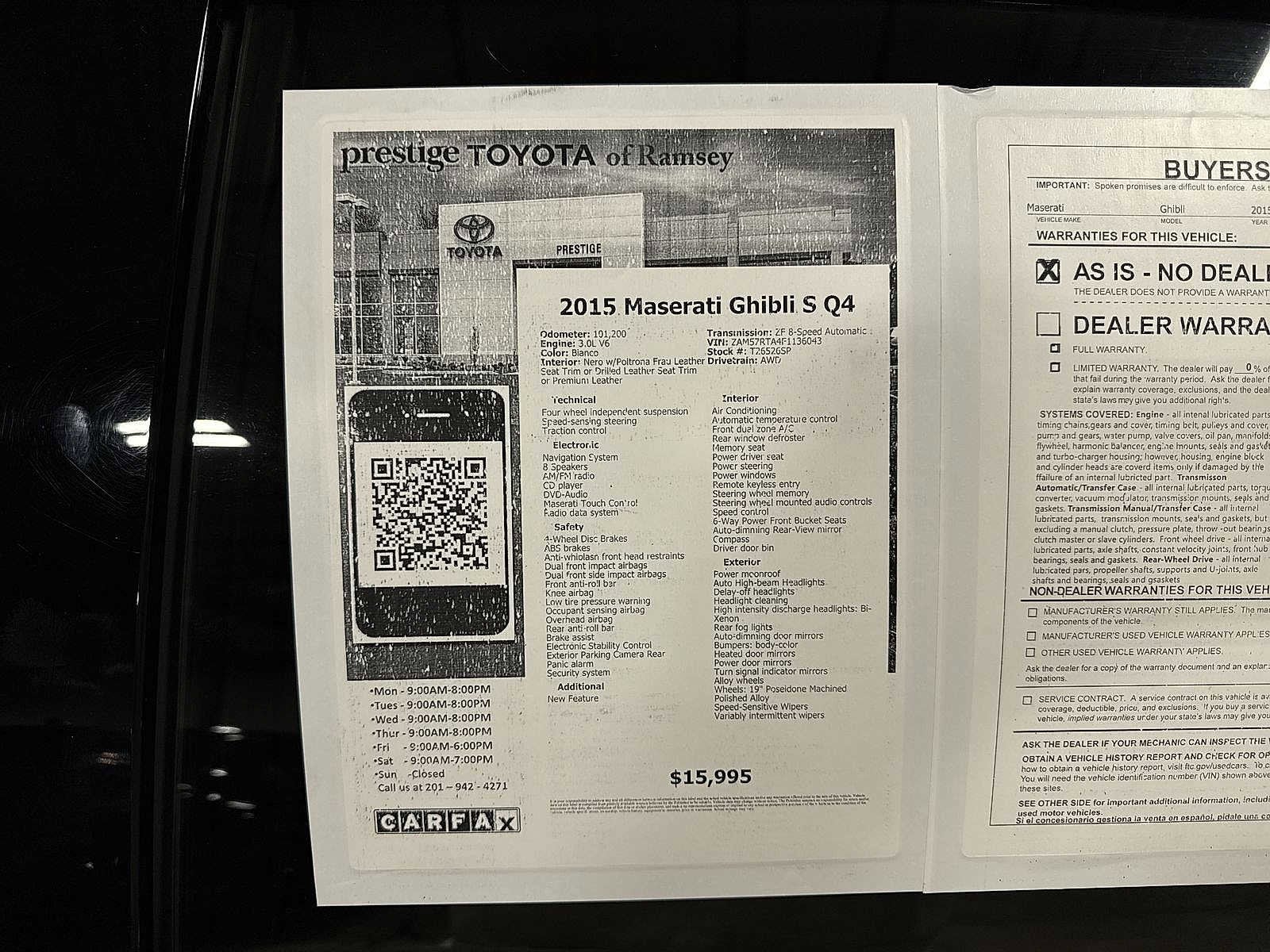 Thumbnail: 2015 Maserati Ghibli - 13