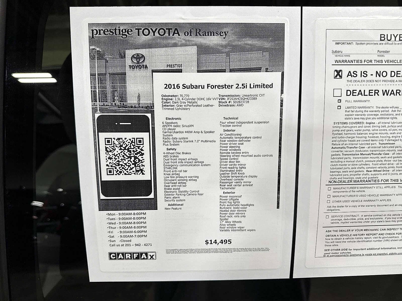 Thumbnail: 2016 Subaru Forester - 13