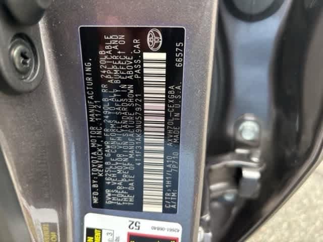 2022 Toyota Camry XLE 9