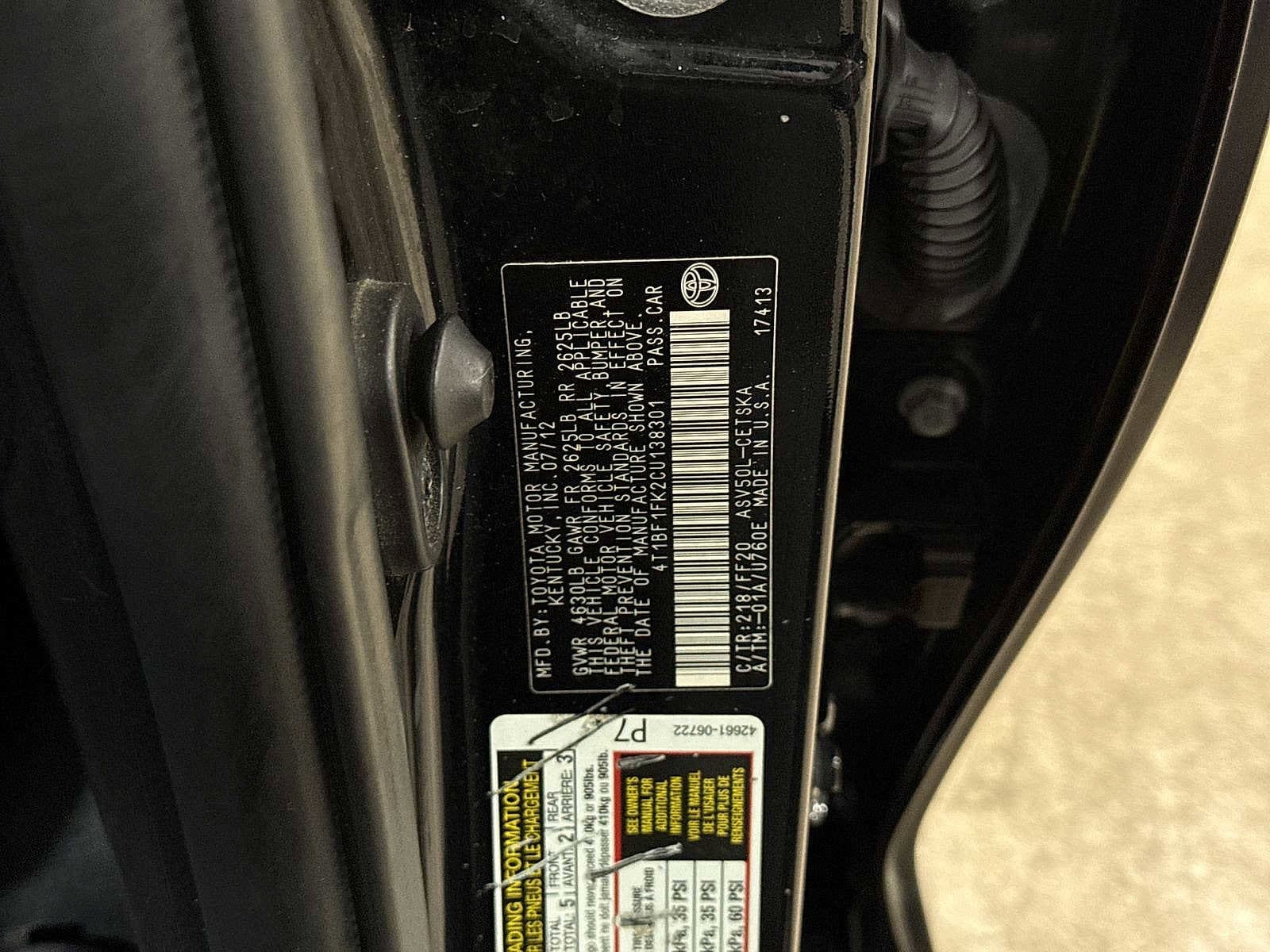 Thumbnail: 2012 Toyota Camry - 13