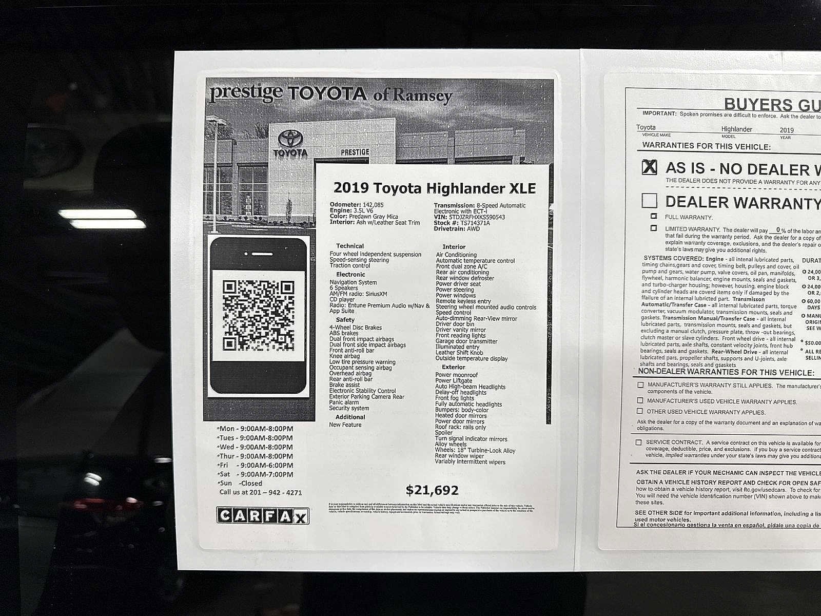 Thumbnail: 2019 Toyota Highlander - 13