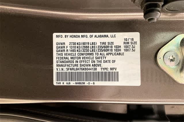 Thumbnail: 2019 Honda Odyssey - 22