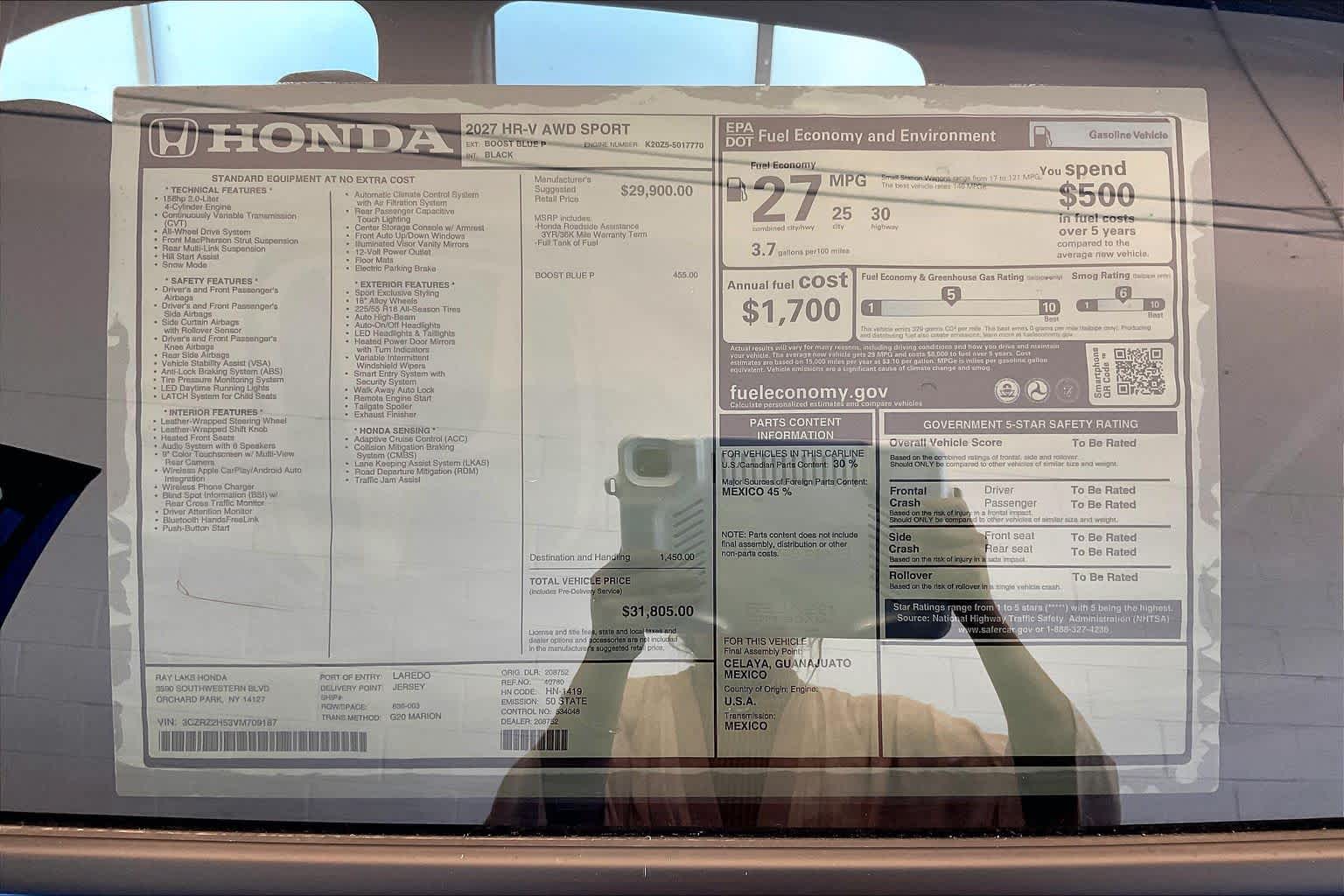 2027 Honda HR-V Sport - Photo 23