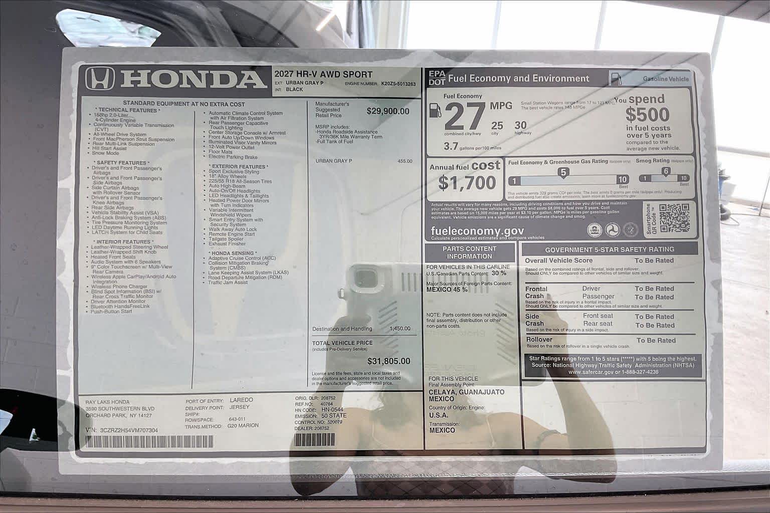2027 Honda HR-V Sport - Photo 22