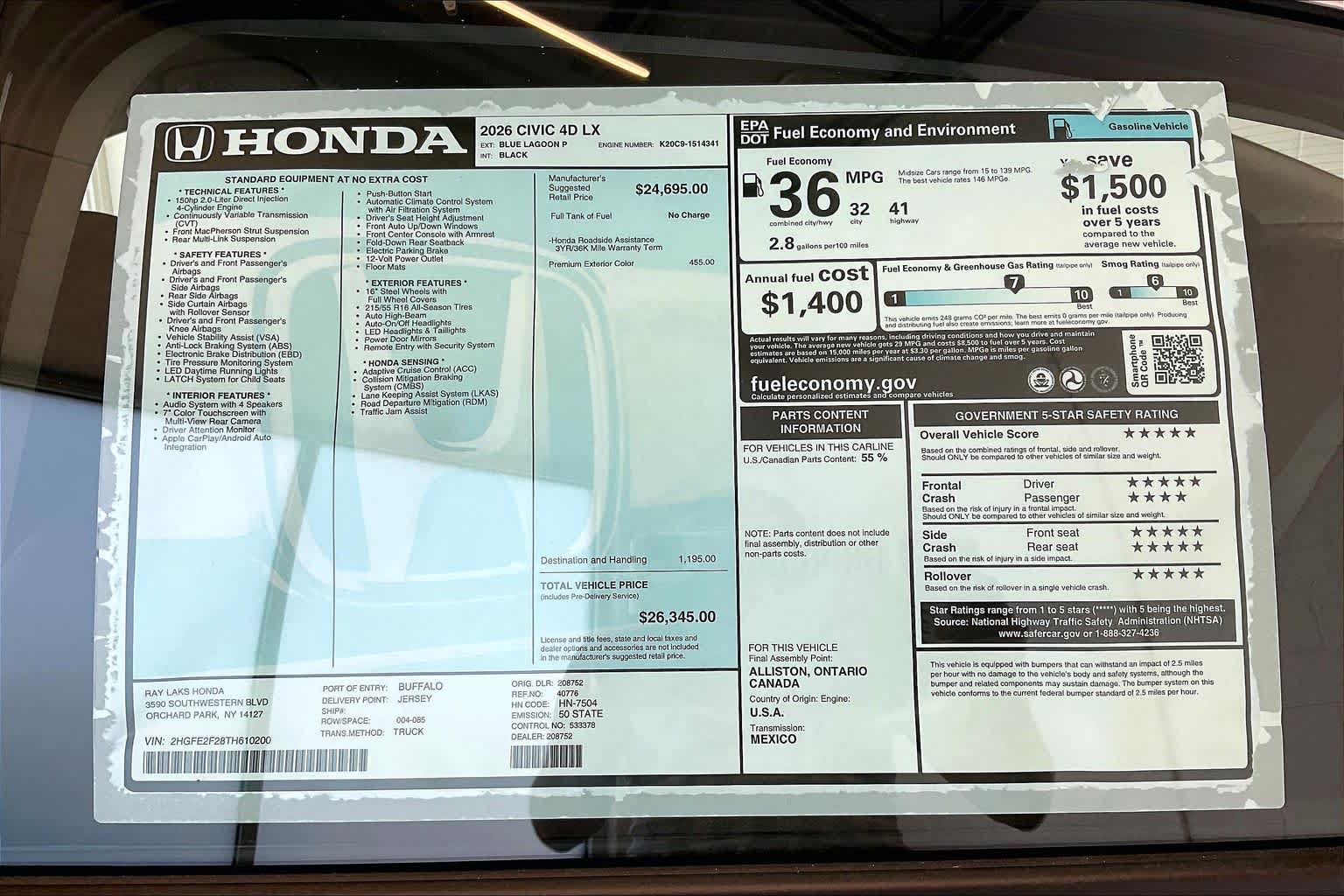 Thumbnail: 2026 Honda Civic - 23