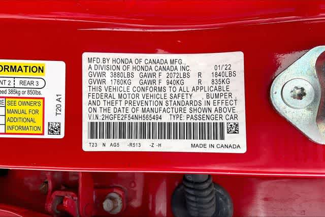 Thumbnail: 2022 Honda Civic - 22