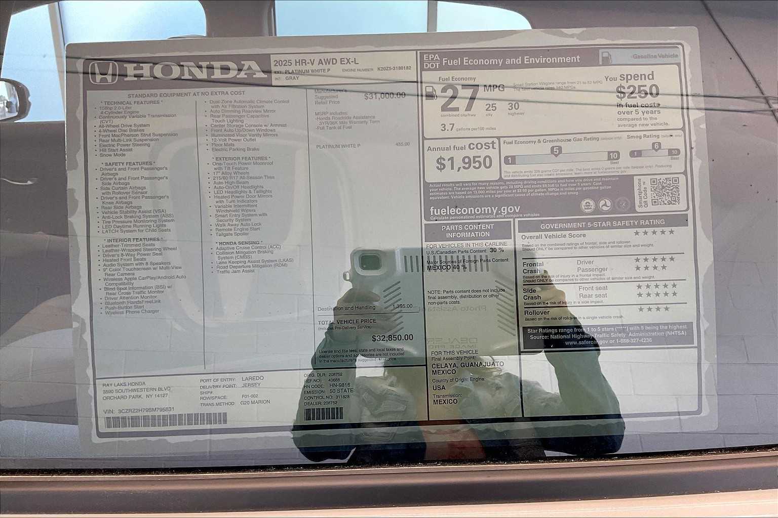 2025 Honda HR-V EX-L 23
