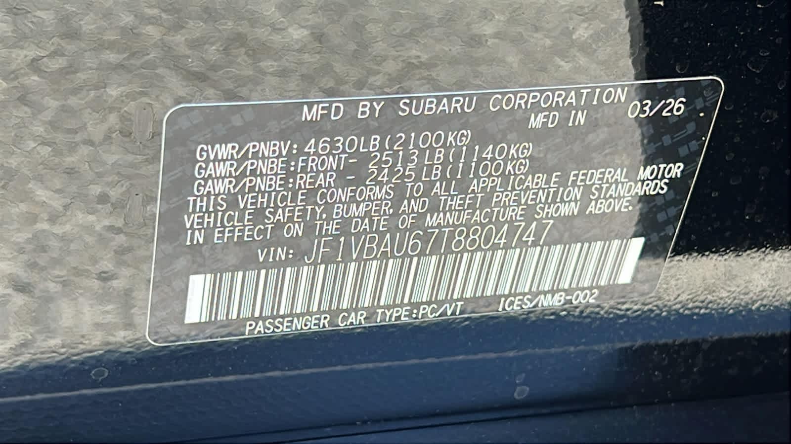 Thumbnail: 2026 Subaru WRX - 30