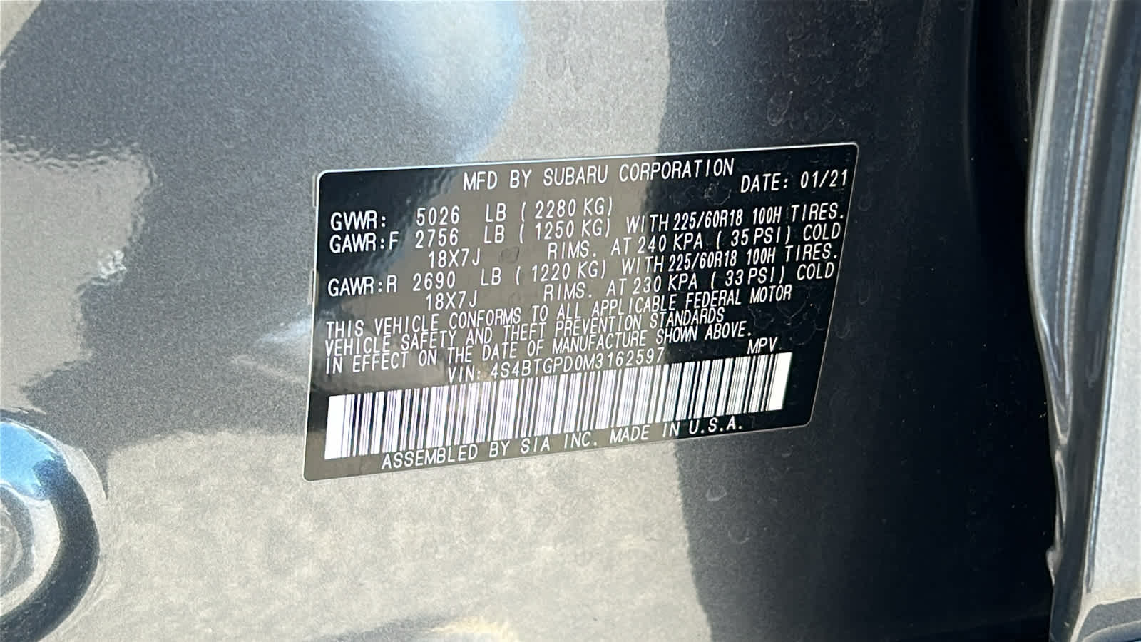 Thumbnail: 2021 Subaru Outback - 30