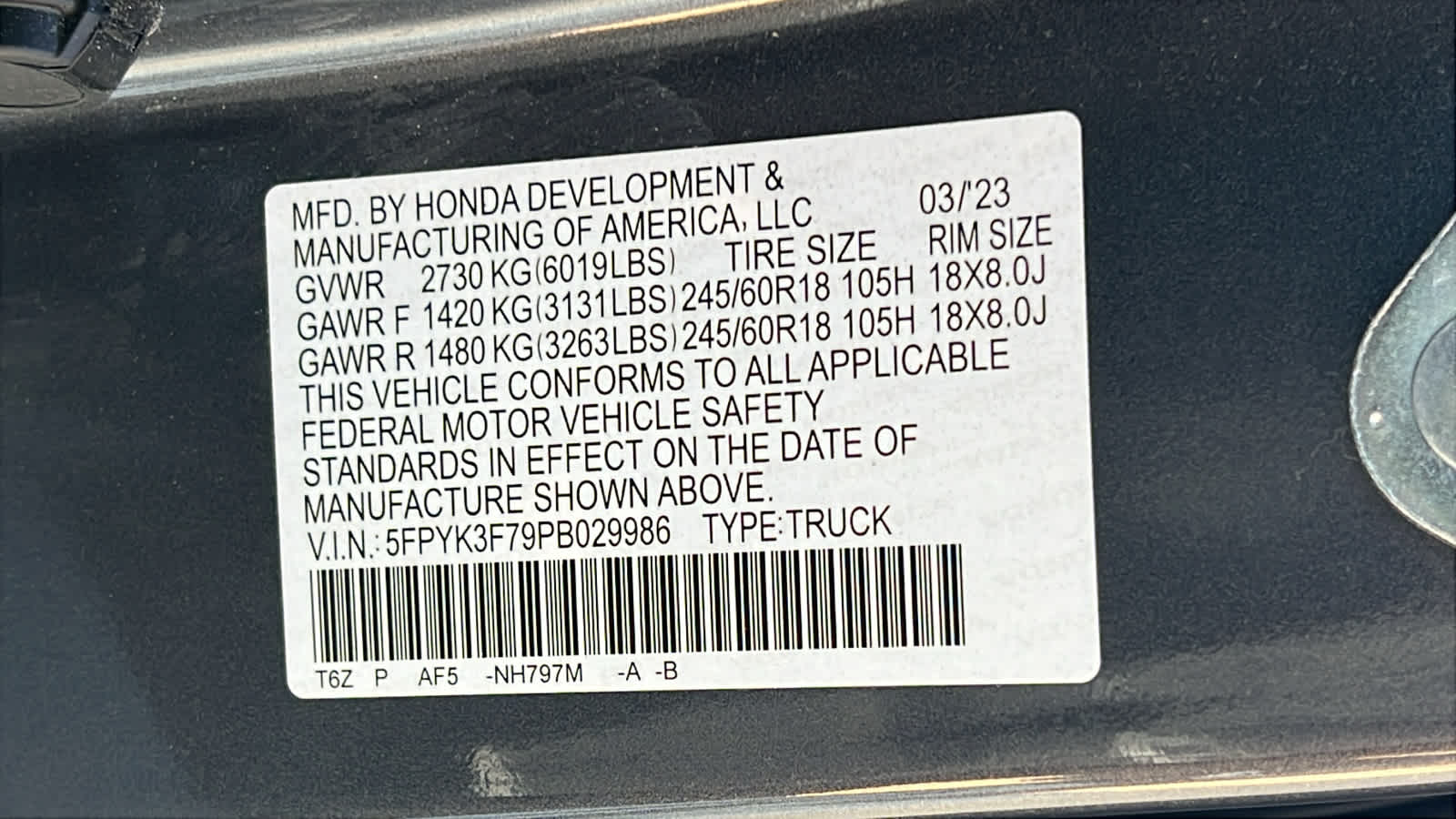 Thumbnail: 2023 Honda Ridgeline - 30