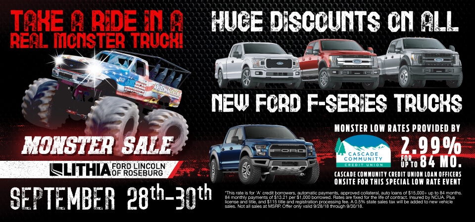 Monster Truck Sales Event - Lithia Ford Lincoln of Roseburg