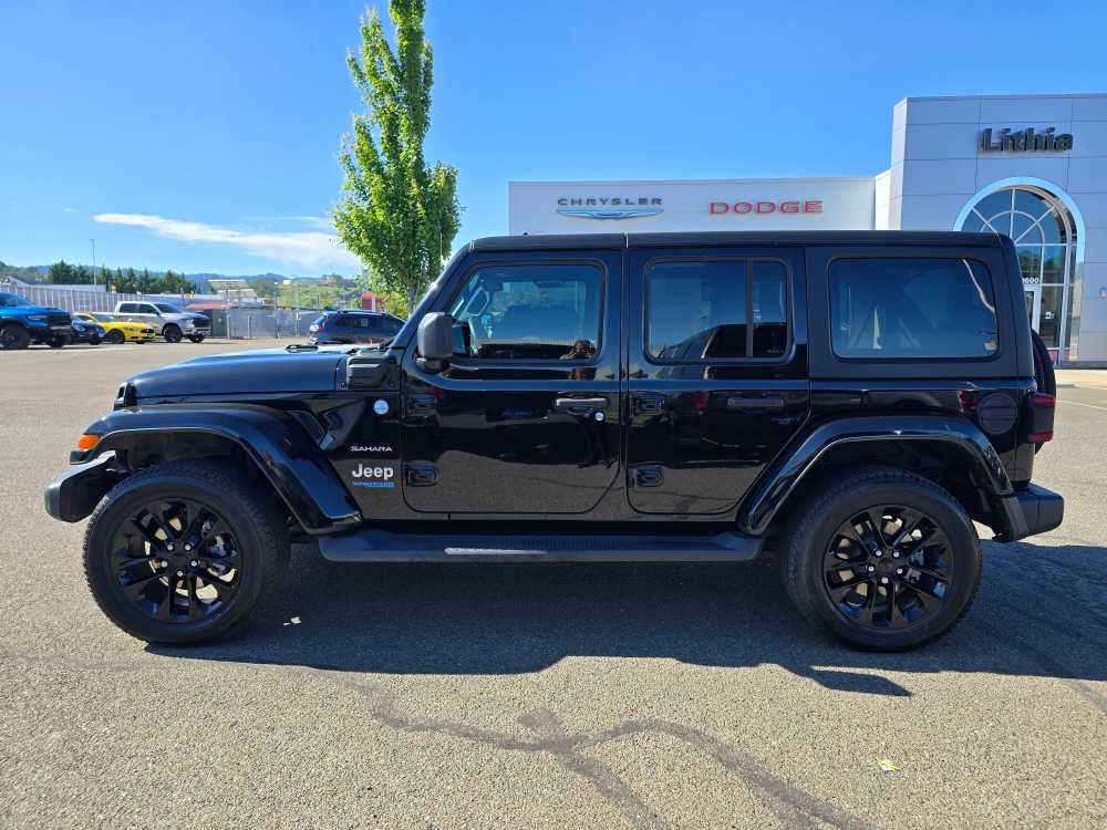 Used 2022 Jeep Wrangler Unlimited Sahara 4XE with VIN 1C4JJXP65NW274965 for sale in Roseburg, OR