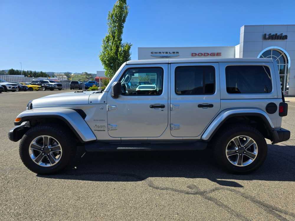 Used 2022 Jeep Wrangler Unlimited Sahara with VIN 1C4HJXEG4NW209566 for sale in Roseburg, OR
