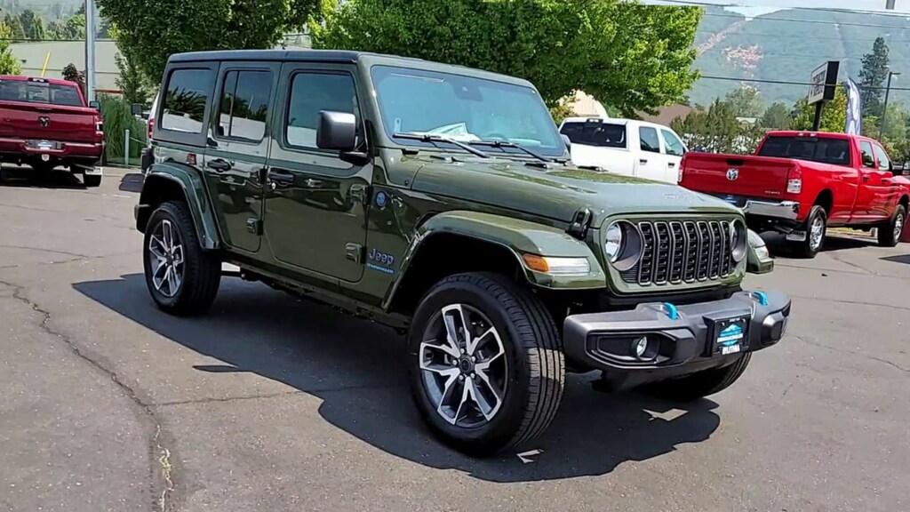 2024 Jeep Wrangler 4xe 4DOOR SPORT S Sport Utility Sarge Green