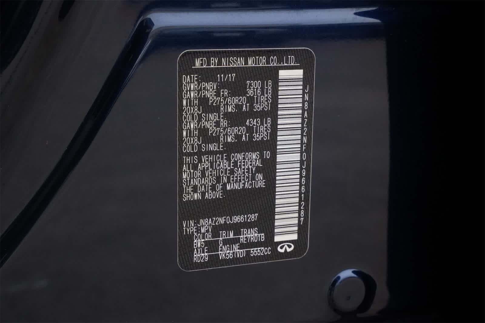 Thumbnail: 2018 INFINITI QX80 - 28