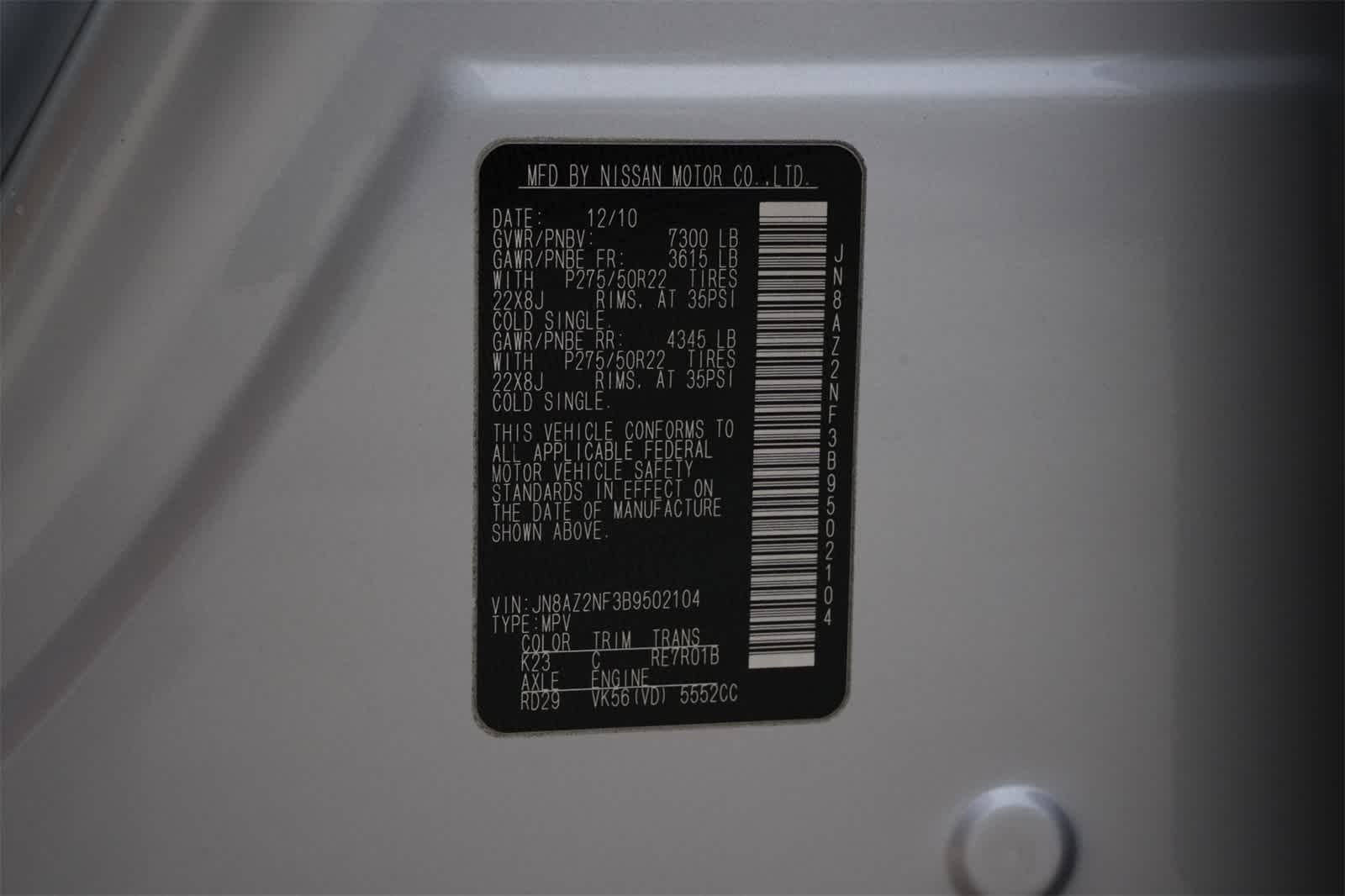 Thumbnail: 2011 INFINITI QX56 - 26