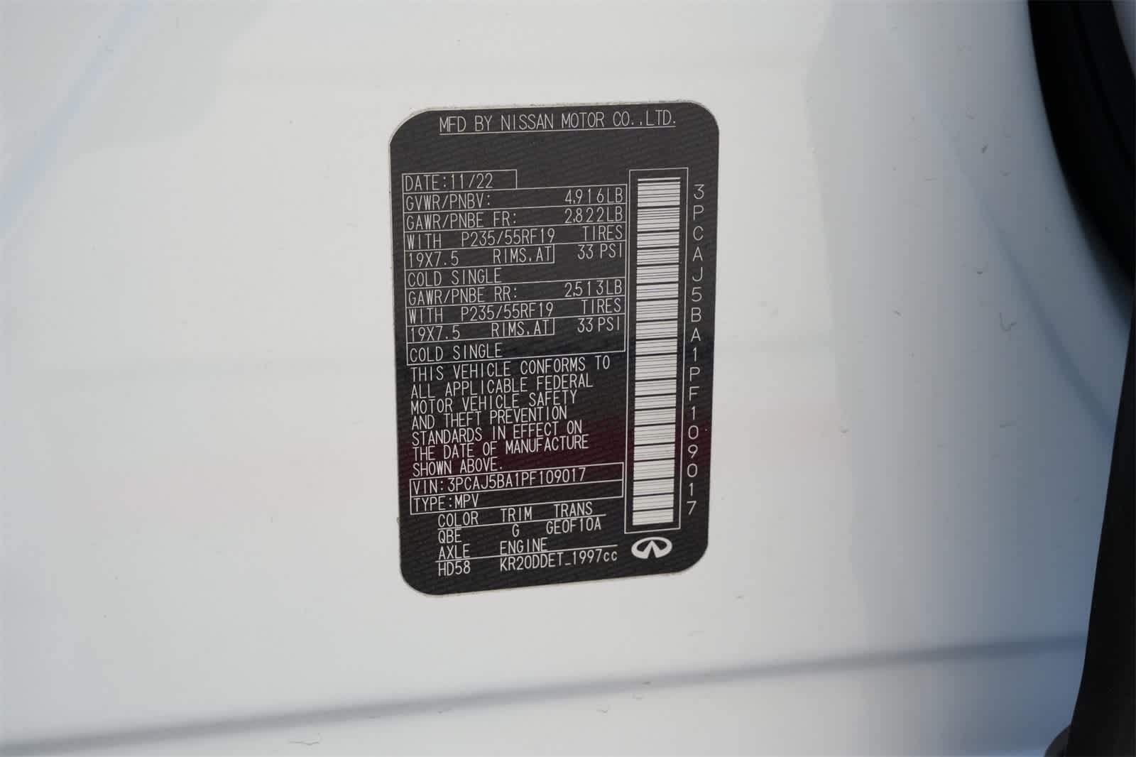 Thumbnail: 2023 INFINITI QX50 - 27