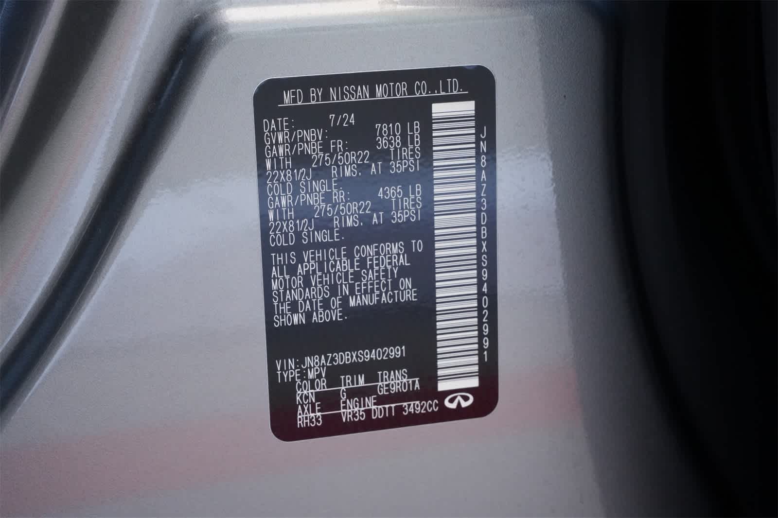 Thumbnail: 2025 INFINITI QX80 - 27