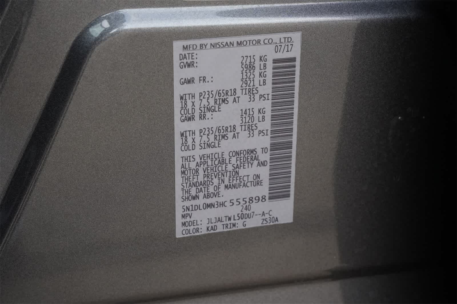 Thumbnail: 2017 INFINITI QX60 - 26