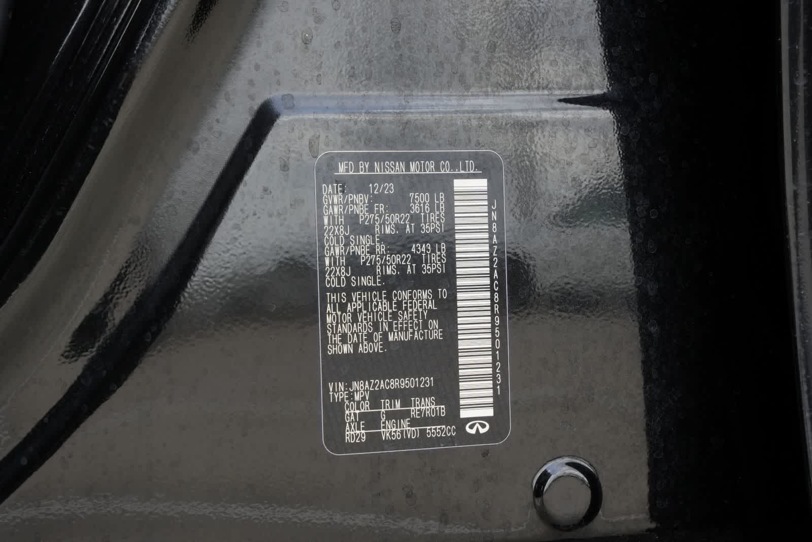 Thumbnail: 2024 INFINITI QX80 - 26