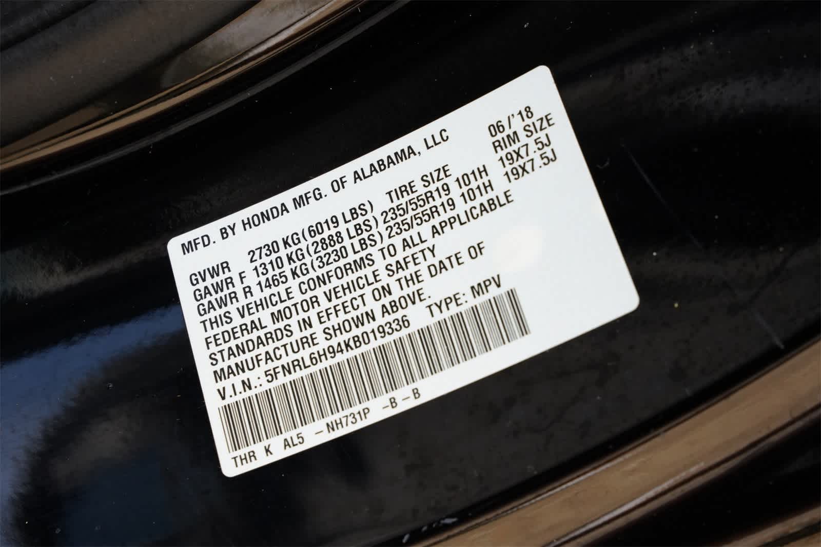 Thumbnail: 2019 Honda Odyssey - 28