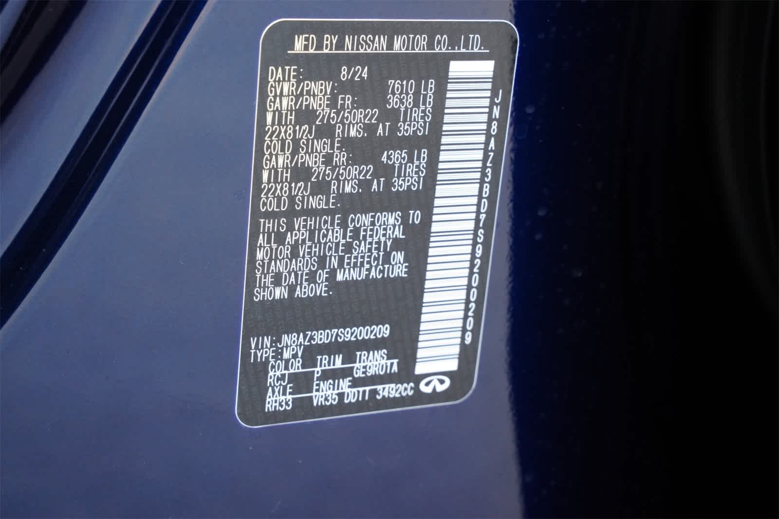 2025 INFINITI QX80 Luxe 27