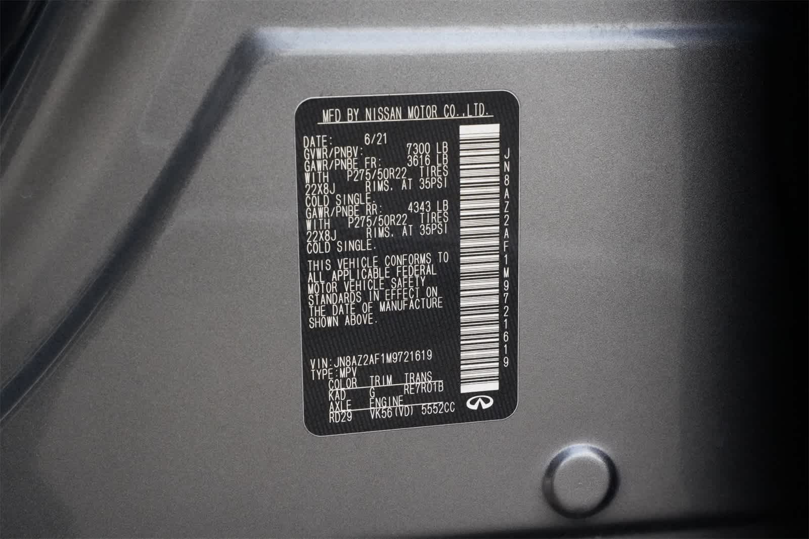 Thumbnail: 2021 INFINITI QX80 - 27