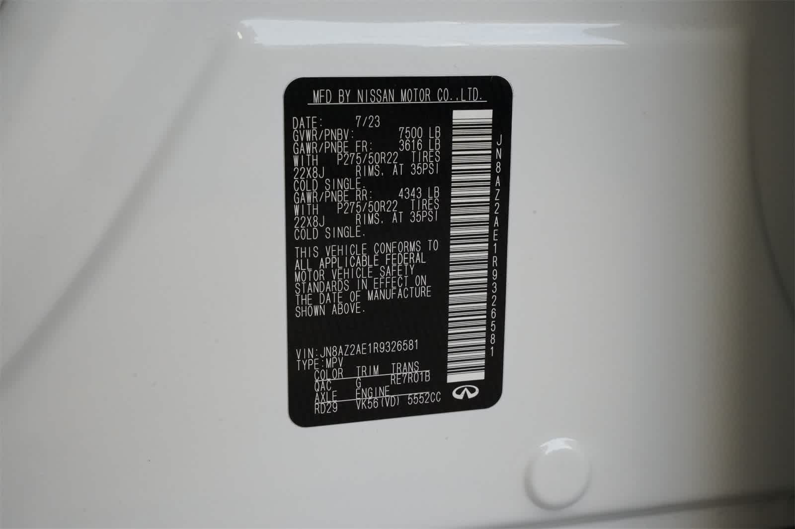 Thumbnail: 2024 INFINITI QX80 - 24