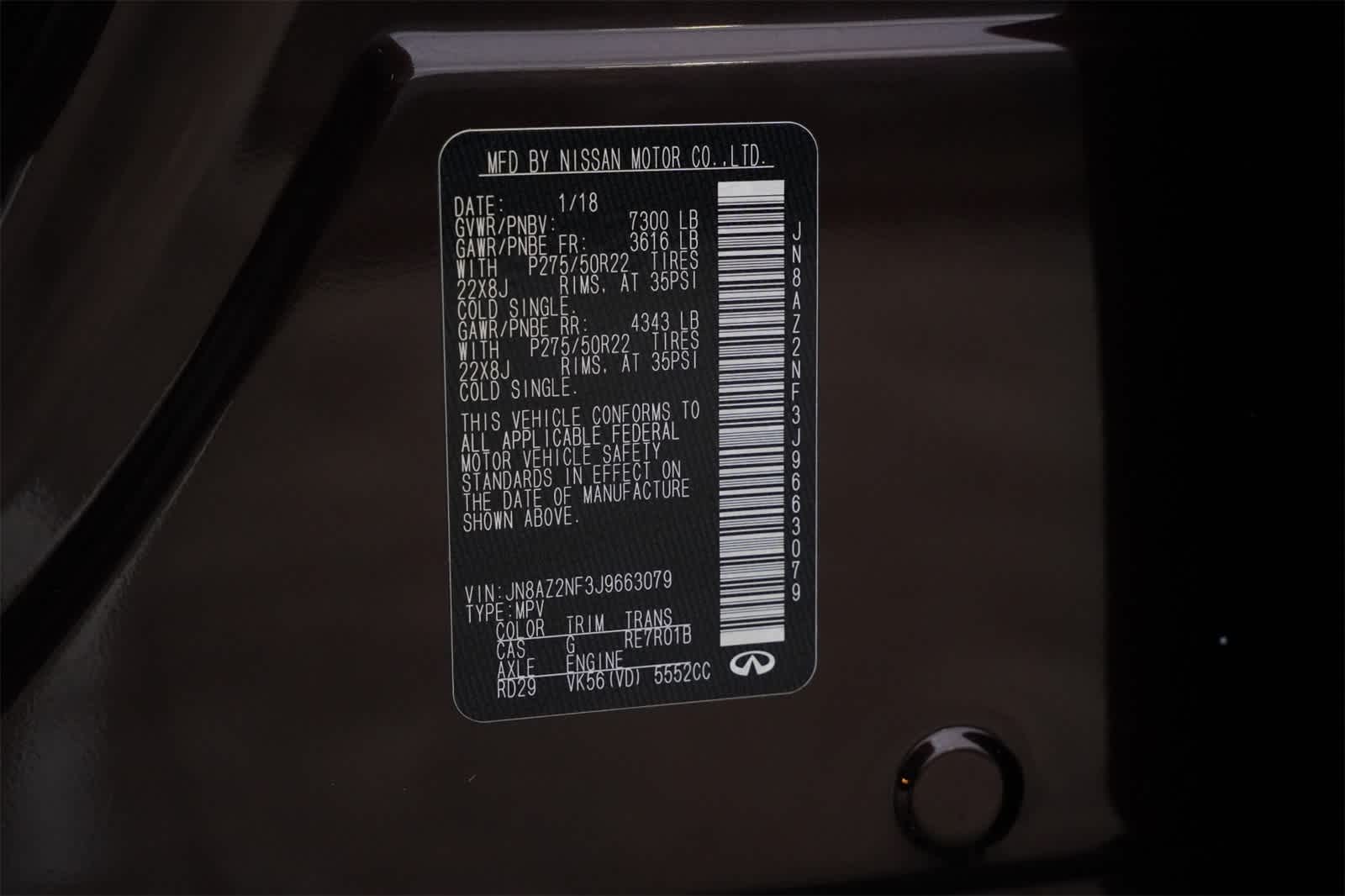 Thumbnail: 2018 INFINITI QX80 - 27