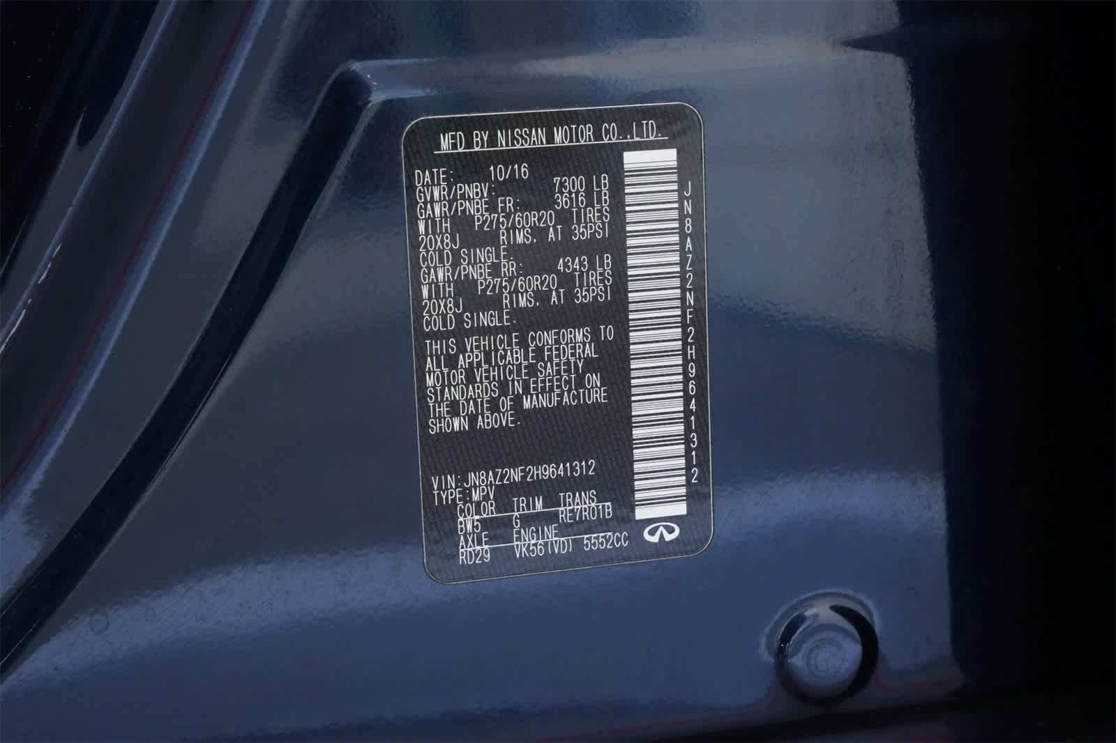 Thumbnail: 2017 INFINITI QX80 - 27