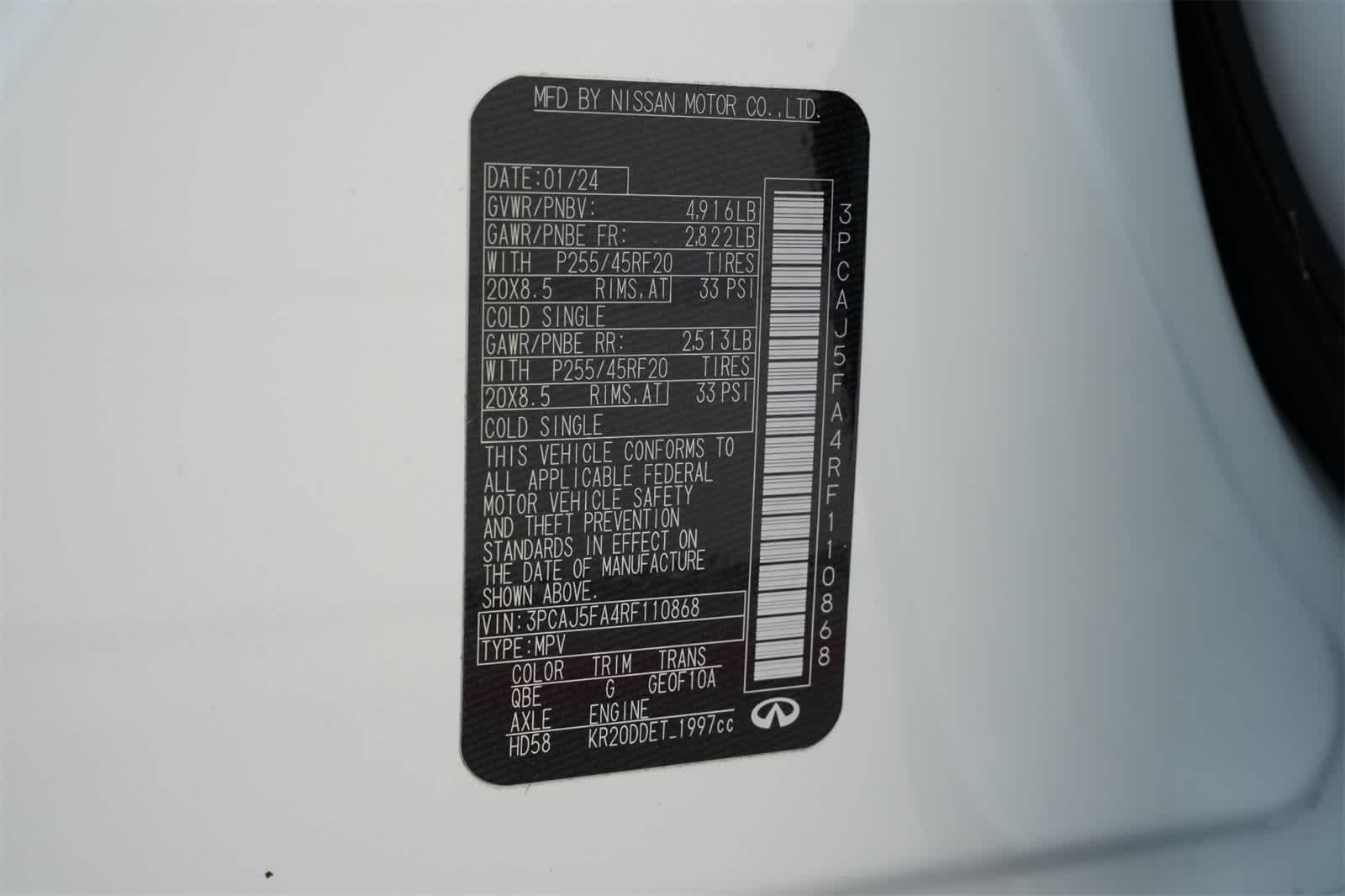Thumbnail: 2024 INFINITI QX50 - 27