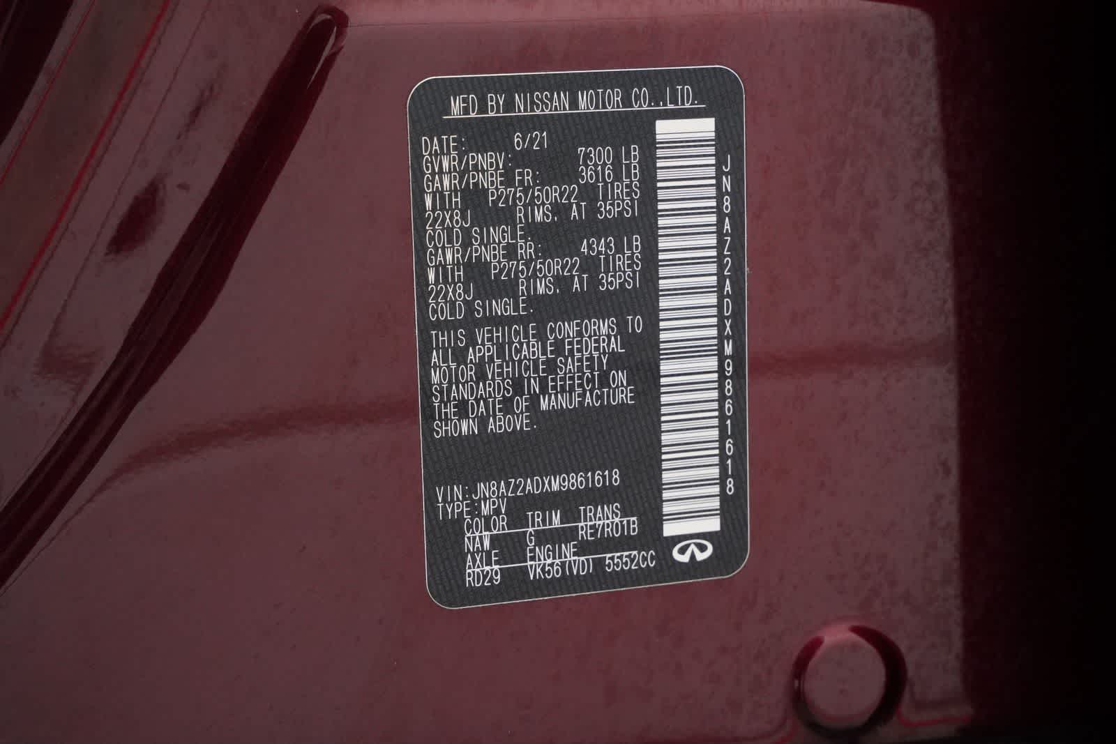 Thumbnail: 2021 INFINITI QX80 - 27