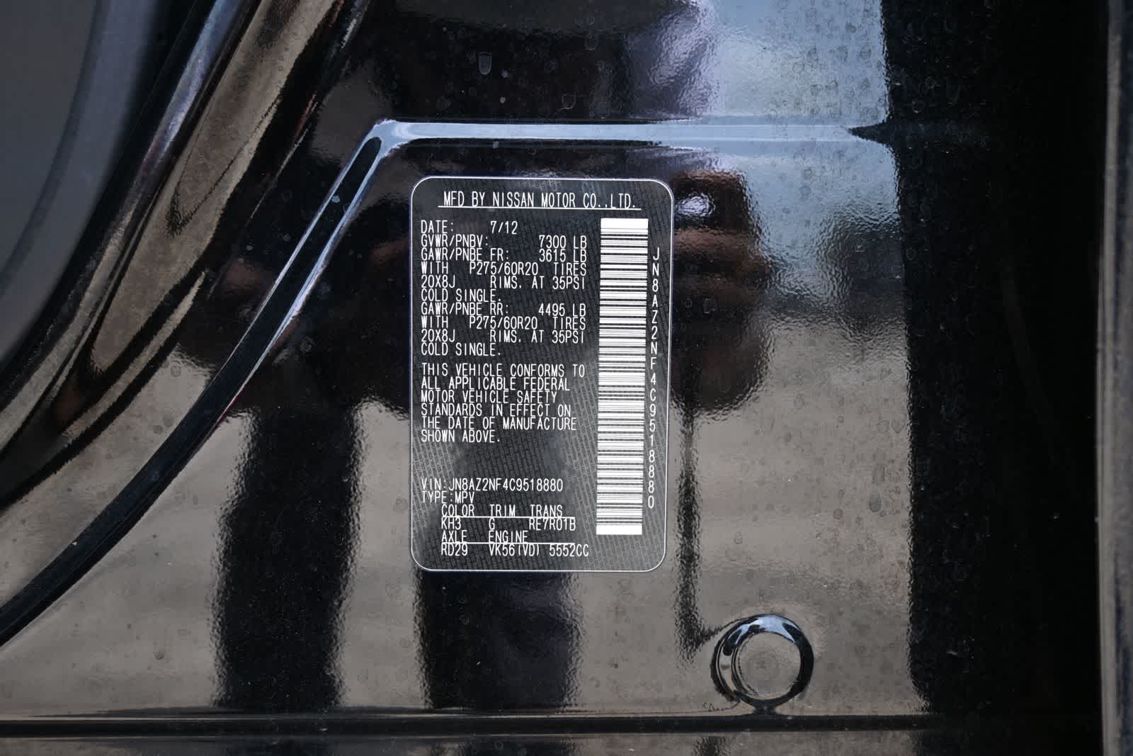Thumbnail: 2012 INFINITI QX56 - 27